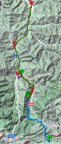 Cilck para explorar los tracks del tramo